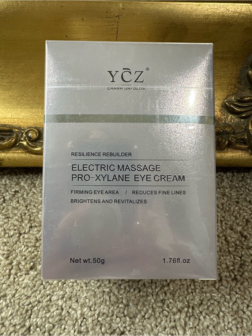 NIB YCZ Resilience Rebuilder Electric Massage Pro-Xylane Eye Cream 1.76 oz $80